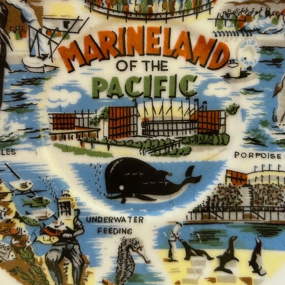 Marineland Of the Pacific California Ceramic Souvenir Plate - Picture 3 of 9